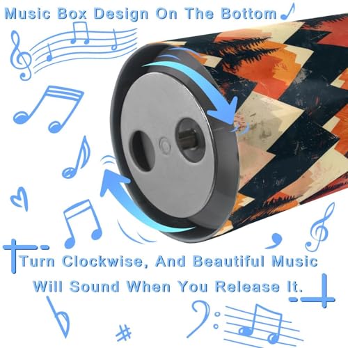 Boîte à musique en métal originale et pot à crayons de cadeau