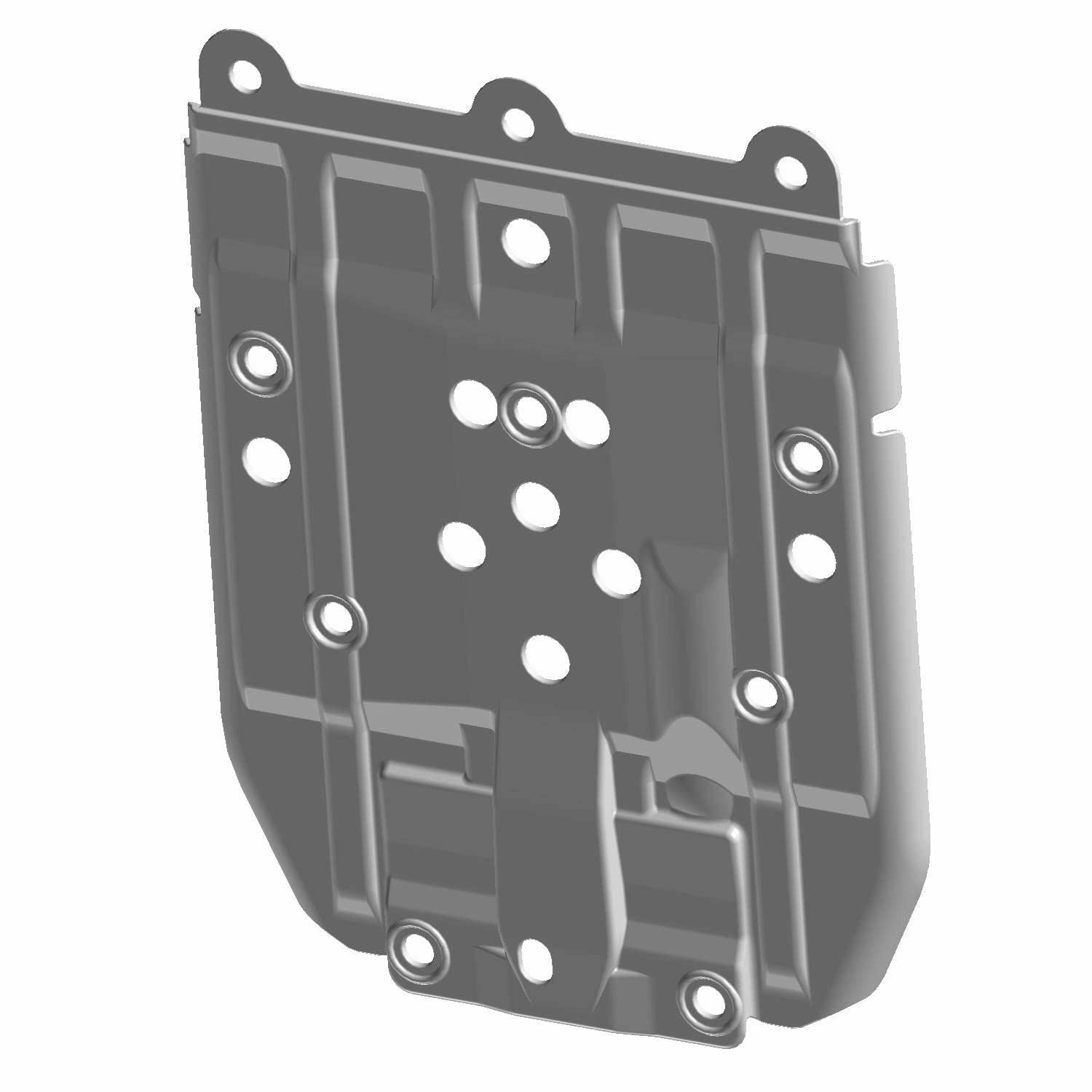 Amazon.com: Polaris 5452063-070 Gloss Black Rear Skid Plate RZR