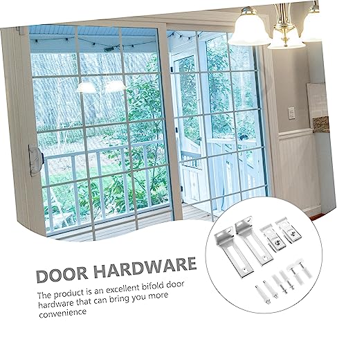 Kit de herrajes para puerta corrediza bi plegable con guía inferior de reemplazo miniatura 5