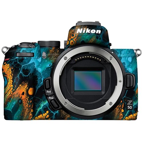 WRAPTURE. Premium DSLR Camera Scratchproof Vinyl Protective Skin for Nikon Z50 – No Residue Removal, Bubble Free, Scratch Resistant, Stretchable, HD Quality Printed – HDCS 020