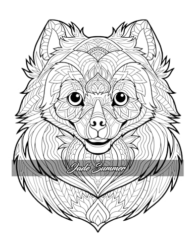 Amazing Dogs Coloring Book: Beautiful Dogs, Adorable Puppies, and Relaxing Designs for Adults and Teens - Image 18