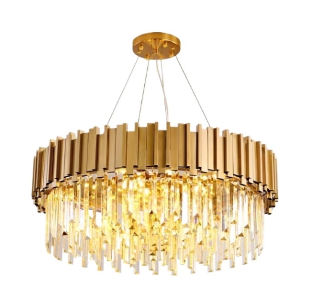 CVdrtyED Kitchen Chandeliers Ceiling Light Modern Chandelier Light Crystal Lighting Lamp Living Room Bedroom Decor Indoor Hanging Lamp(75cm)