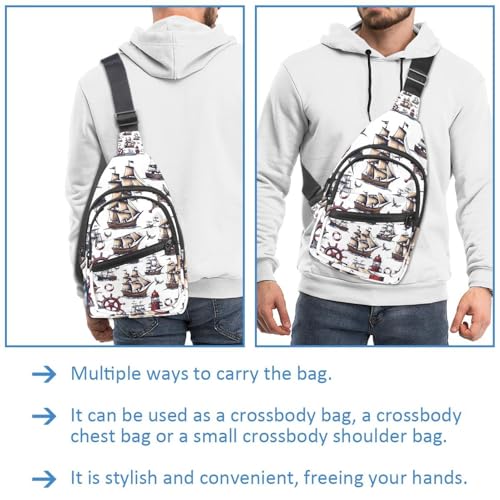 Mochila cruzada náutica para correr y hacer senderismo en tus escapadas de fin de semana 3