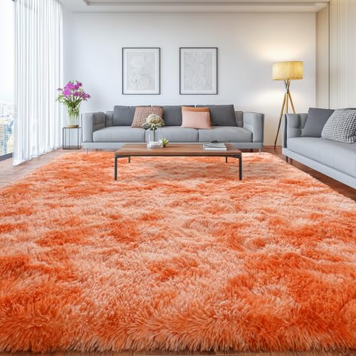 Fluffy Living Room Area Rug Soft Shaggy Carpets Anti-Slip Fuzzy Rugs 5x7ft