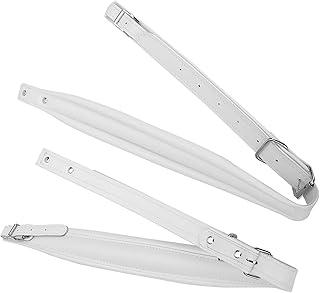JEOZBM Accordion Straps, 1 Pair of Thickened PU Leather Accordion Straps, Adjustable Length Accordion Straps for 16 120 Bass Accordion