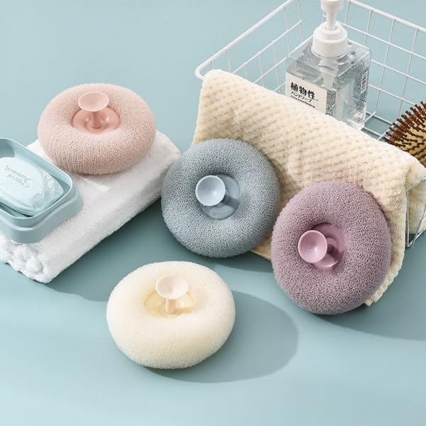 Loofah for Bathing with Soft Silicone Massager And Scrubber for Men, Women, Babies, Kids Exfoliating Bath Shower Sponge 1 pc (Rendom Color) (LOOFAH SHOWER BATH SPONGE)-image-22