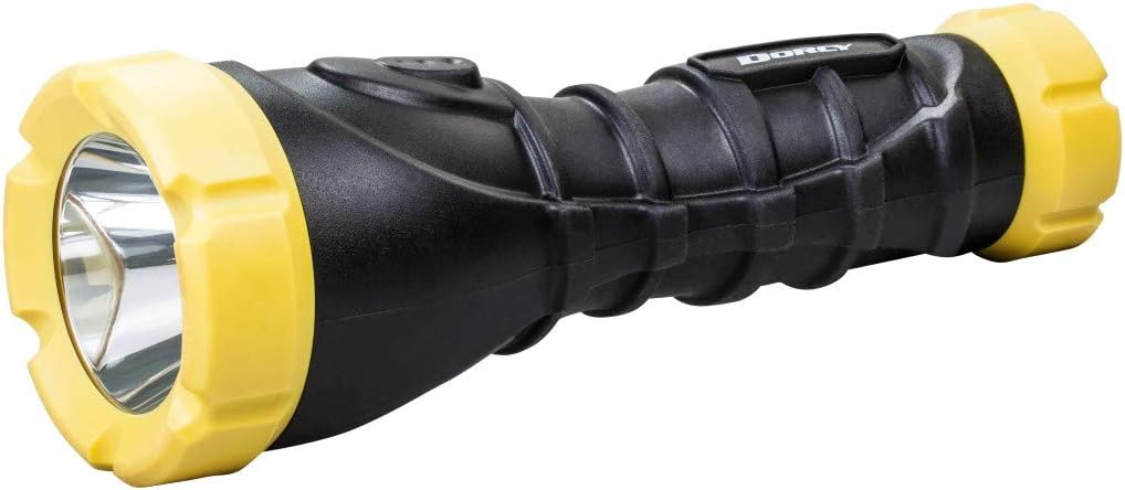Dorcy 120-Lumen Weather Resistant LED Flashlight with Non-Slip Grip and Nylon Lanyard, Assorted Colors (41-2958)