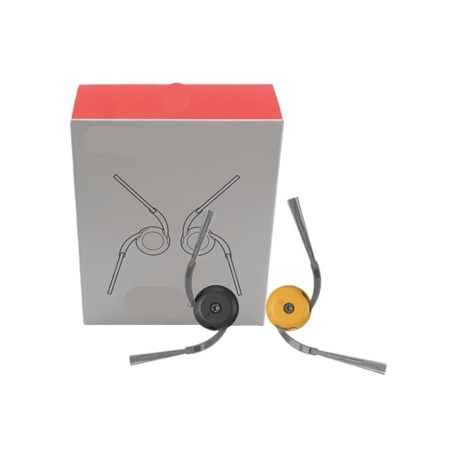 Compatible con Roborock,Qrevo Curv 2 Accesorio De Flujo Filtro Lateral/Cubierta del Cepillo Principal Rodillo Fregona Bolsa for El Polvo Piezas De Aspiradora Opcionales(Set e)