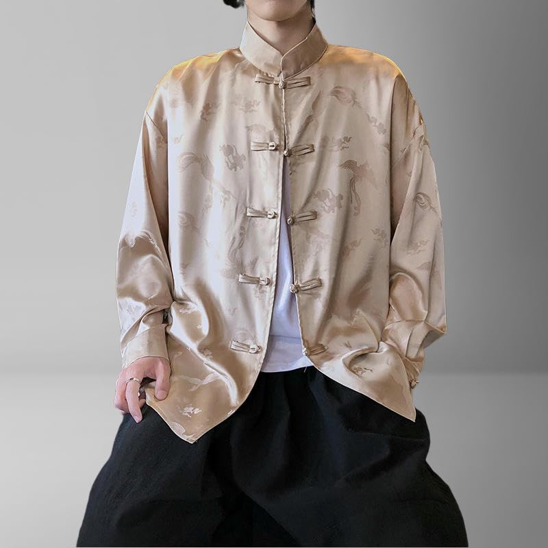 Chemise légère printemps été style chinois pour look rétro décontracté - 4
