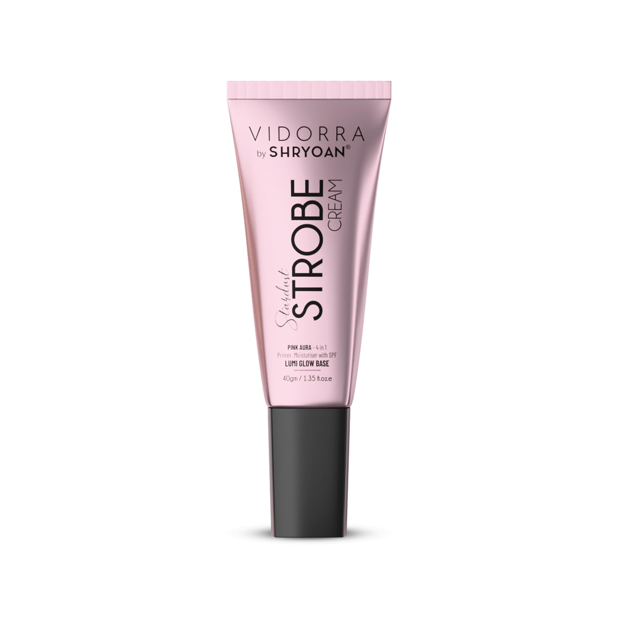Vidorra By Shryoan Stardust Strobe Cream | 4 in 1 Primer, Moisturiser with SPF Lumi Glow Base (40 gm) (Pink Aura)-image-28