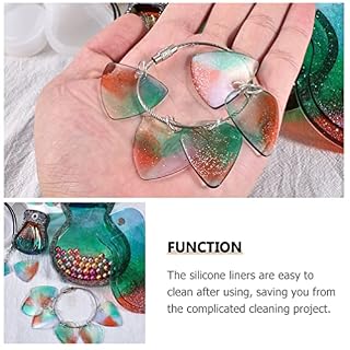 jojofuny Triangle Guitare Picks Résine Forme : Silicone Guitare Triangle Médiator Forme DIY Résine Moulage Bijoux Moule… - Les Beatles, Paul McCartney, John Lennon, RIngo Starr, George Harrison jojofuny Triangle Guitare Picks Résine Forme : Silicone Guitare Triangle Médiator Forme DIY Résine Moulage Bijoux Moule… – Image 2