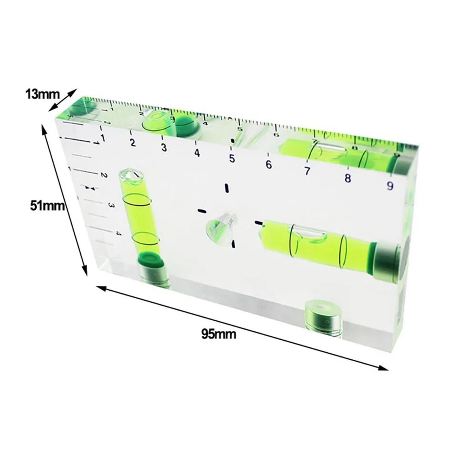 1 nivelador de burbujas con regla de nivel de burbuja. | 1pcs Spirit Level Ruler Bubble Leveler(NO Magnet)