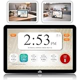 Masjidal 8' Smart WiFi Digital Azan Clock & Islamic Prayer Frame – Automatic Worldwide Prayer & Iqamah Times, Full Quran Player, Athan Alarm, Ramadan Clock, Touchscreen Muslim Home Display, Black