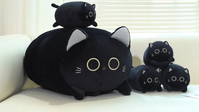 大きな黒猫のぬいぐるみ 楽天市場】黒猫 ぬいぐるみ 大きい キャット BLACK CAT かわいい