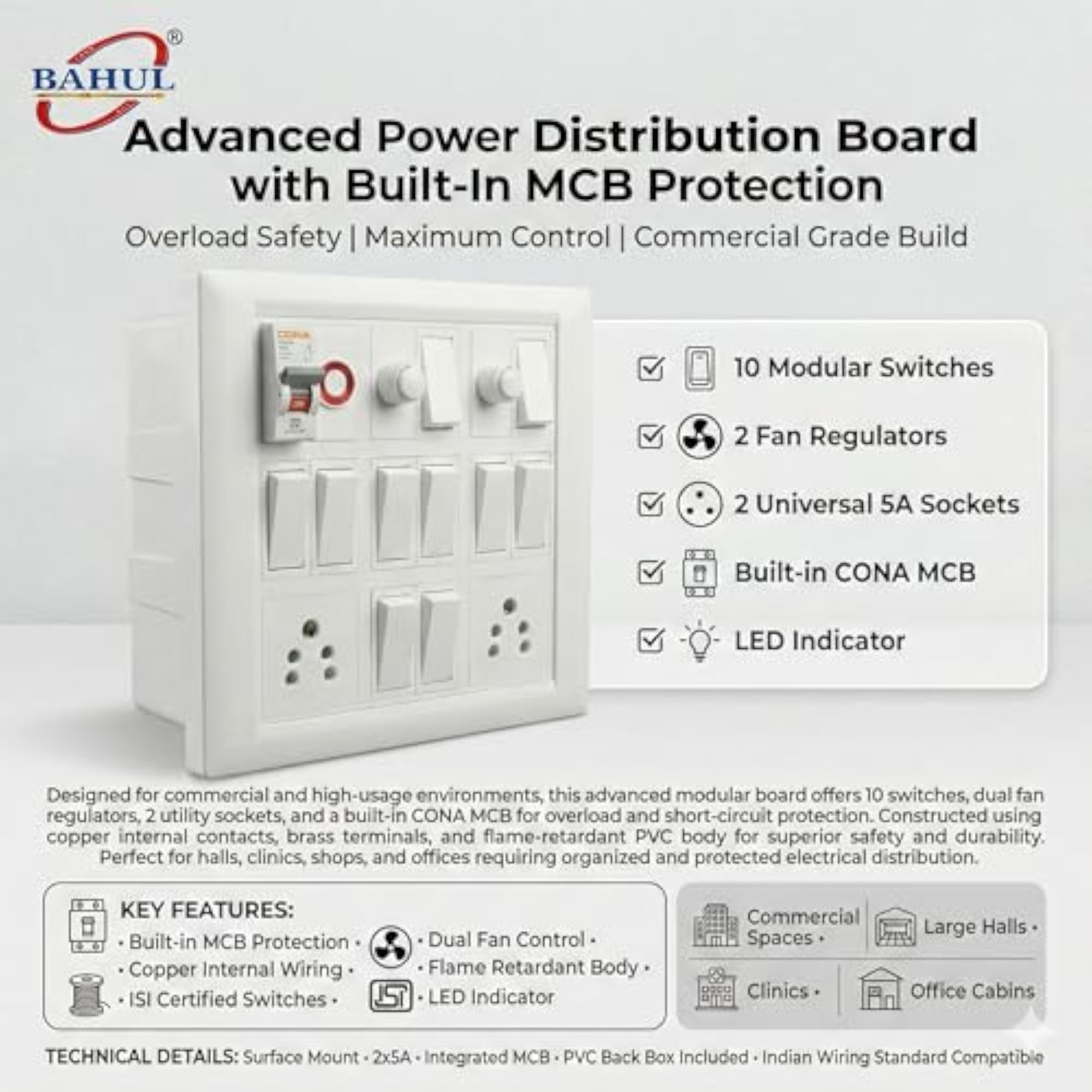 Modular Switch Board with MCB