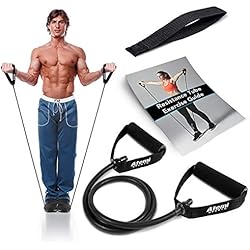 Atemi Sports Banda de Resistencia con Empuñaduras y Amarre a Puertas | Banda Elástica Fitness para Entrenamientos de Fuerza y Fisioterapia | Guía de Ejercicios Gratuita 4 Atemi Sports Banda de Resistencia con Empuñaduras y Amarre a Puertas | Banda Elástica Fitness para Entrenamientos de Fuerza y Fisioterapia | Guía de Ejercicios Gratuita (#4 Extra Pesada)