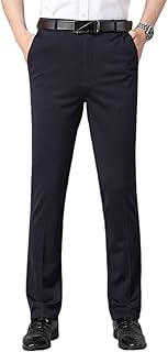 MOTIM Men's Ice Silk Suit Pants