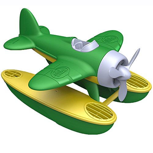 Green Toys Seaplane, Green/Yellow - Pretend Play, Motor Skills, Kids Bath Toy Floating Vehicle. No BPA, phthalates, PVC. Dishwasher Safe, Recycled...