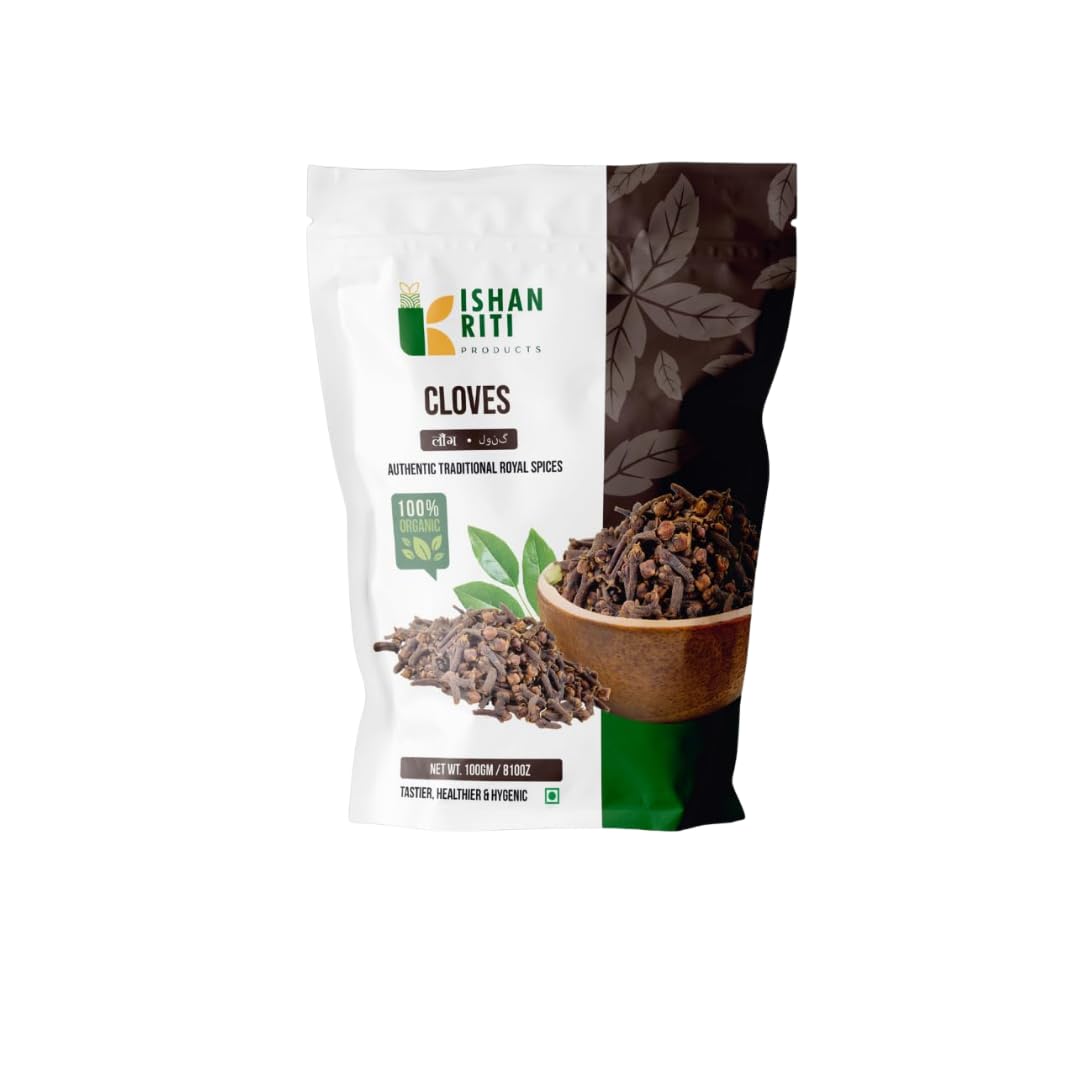 Premium Whole Cloves | 100% Pure & Natural | Rich Aroma, Non-GMO | Perfect for Cooking, Baking & Warm Drinks | GHI Foods Gluten-Free Grade Hand Picked Laung for Rich Flavor & Aroma (14 ounce ( pack of 1 ))