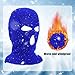 KUYYFDS Ski Mask Balaclava Blue Cycling Mask for Face Neck 2PCS 3 Holes Robber Mask Knitted Warm Ski Mask for Men Women Skiing Accessories for Winter Outdoor Sport