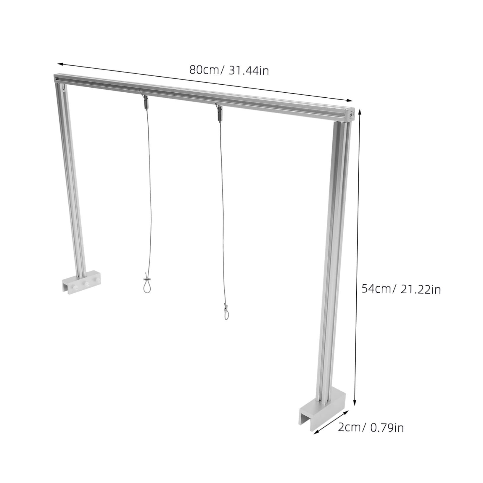 GLEAVI 1 Set supporto luce acquario portalampada per acquari accessori per acquari terrario portalampada a sospensione per acquario supporto per luce dell'acquario Lega di alluminio