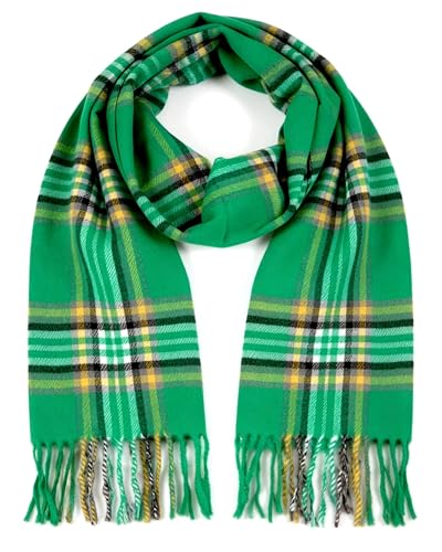 Cashmere Feel Tartan Plaid Winter Scarf