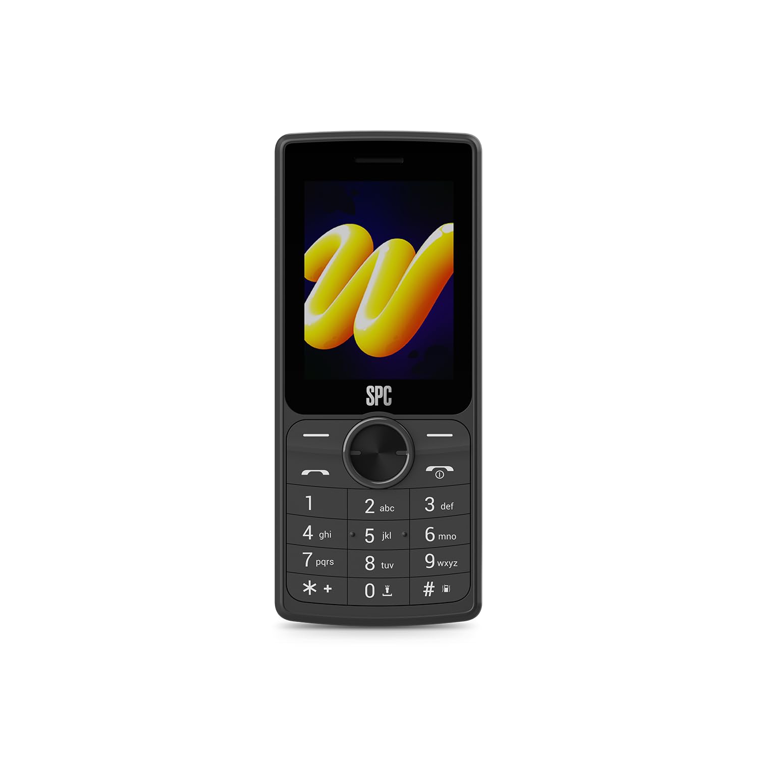 SPC Wild Cool - Téléphone Basique pour déconnexion/1er Mobile, Noir | Sans applis ni réseaux sociaux, 4G, radio FM, appareil photo, connectivité Bluetooth, écran 2,4" et prise pour écouteurs
