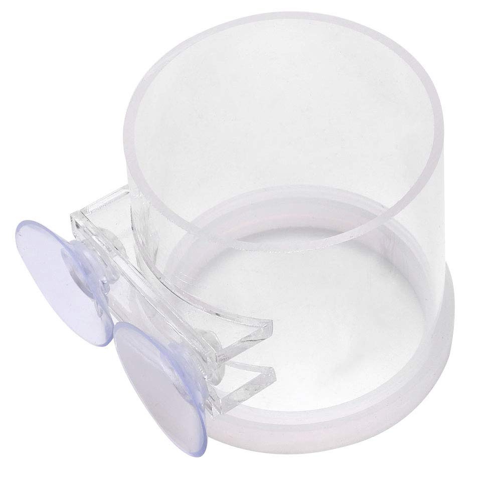 Acrylic Transparent Fish Feeding Food Feeder with Suction Cup for Aqarium Fishing Tank Professional Accessories for Use