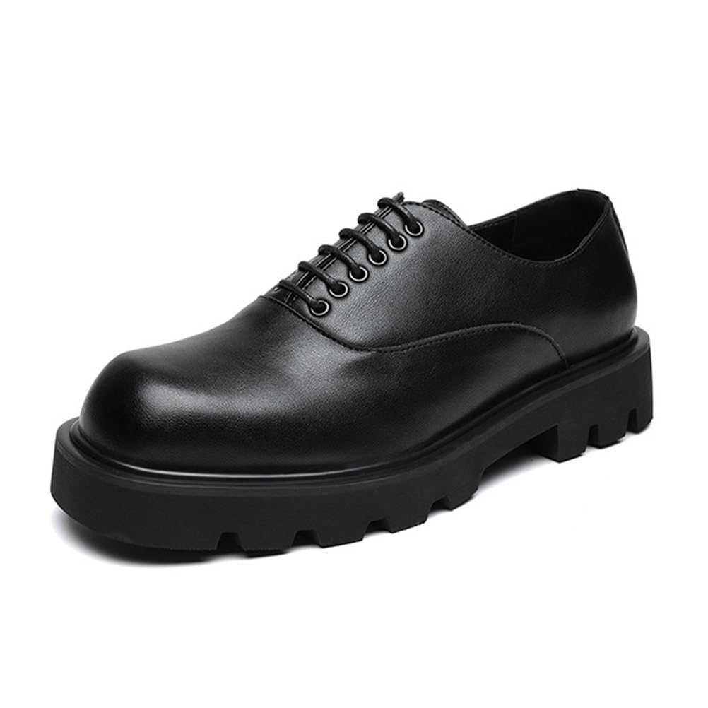 Chaussure Derby pour Hommes Chaussures Homme Ville Costume Mariage Buteau À Lacets Classique pour Entreprise Officiel