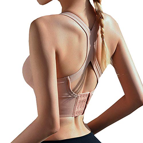 M mayever womens sports bra racerback hollow shockproof…