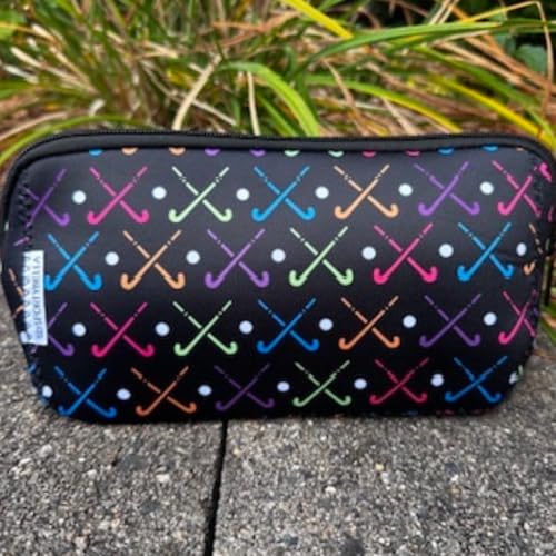 Sportybella Field Hockey Gifts for Field Hockey Players, Makeup Bag, Gift for Women, Field Hockey Stick Travel Waterproof Toiletry Bag Organizer, Field Hockey Accessories2