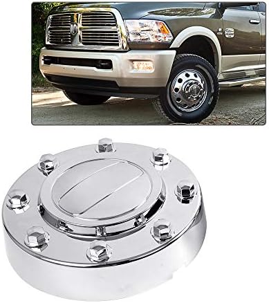 PIT66 Wheel Center Caps, Compatible with 11-16 Dodge Ram 3500 1-TON Dually Alcoa Alloy Hub Caps 1Pcs Chrome