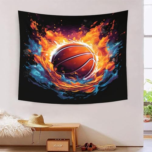 Tapisserie decoration murale basket grand tissu mural avec effet visuel 3D