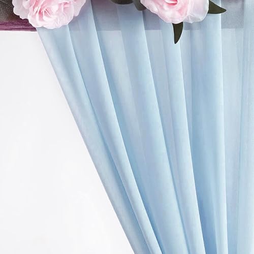 Miniatura 6 de MDS - Paquete de 20 caminos de mesa de gasa de 14 pies de largo de 29 x 170 pulgadas de largo, romántico, rústico, de gasa transparente, para bodas,