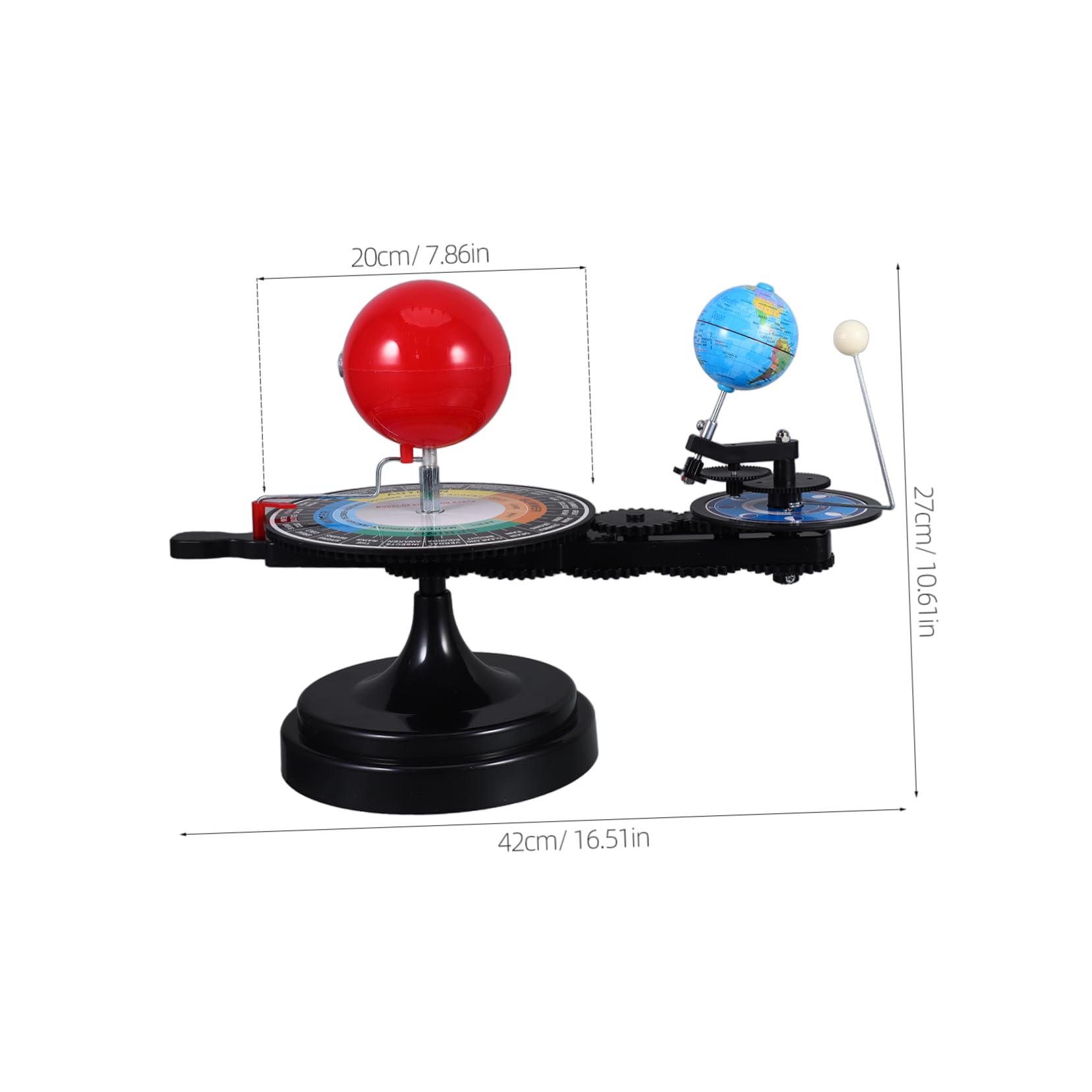 Solarmechanisches Spielzeug DREI Sphären Modell des Sonnensystems | Kunststoff, Interaktive Lernhilfe für Astronomieunterricht, für Schüler und Kinder