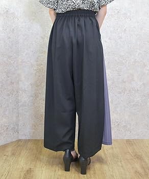 Amazon | [アクシーズファム] サイドストライプワイドパンツ