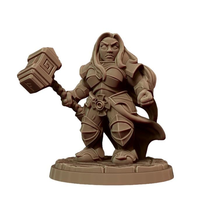TYL | Malyan The Proud |- Gray Unpainted Miniature Fantasy Miniatures for War Gaming, RPG 28mm - Scale Figures, Detailed Tabletop Boardgame Accessories, Realistic 3D Miniature (32mm)