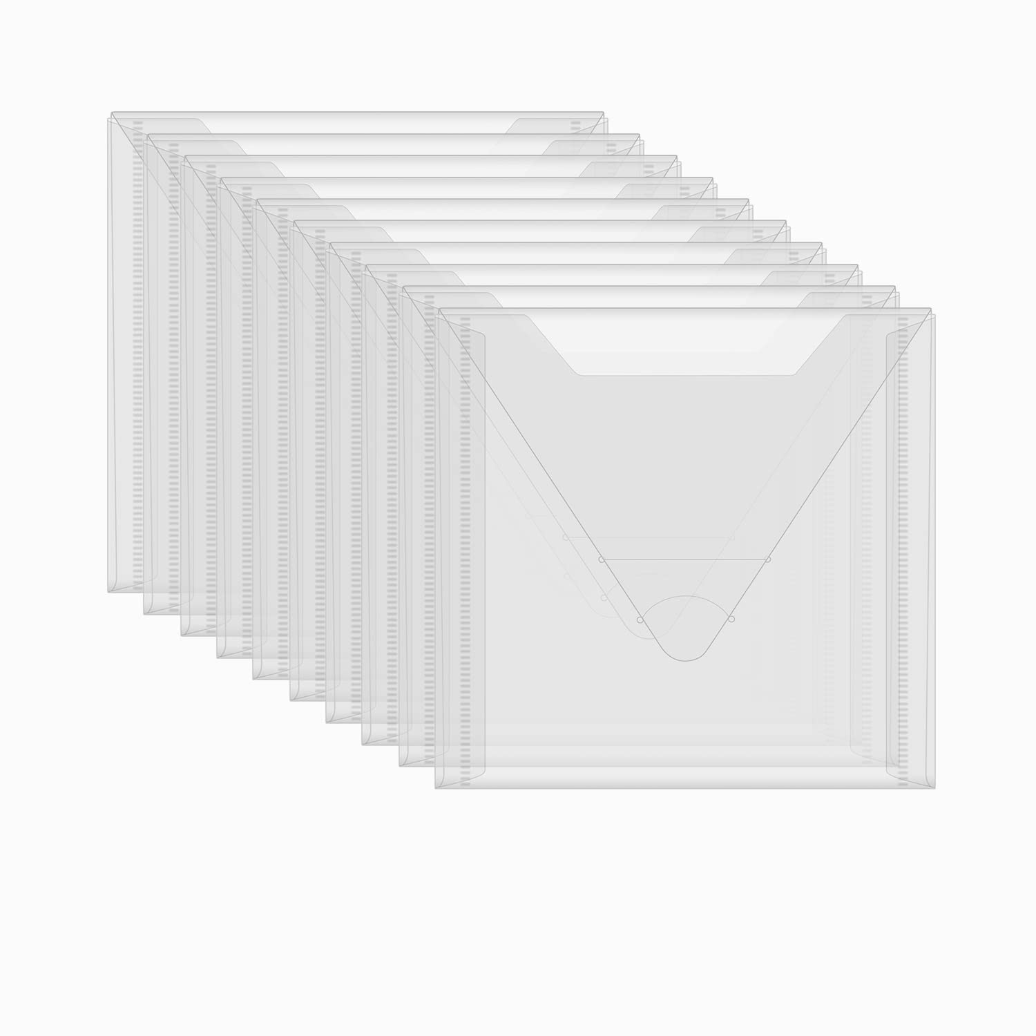 20 Pieces Clear Die &amp; Stamp Plastic Storage Bag, Resealable Large Envelope Pocket for DIY Scrapbooking Paper Card Craft Making and Cutting Dies Stencil (4.75"x4.75")
