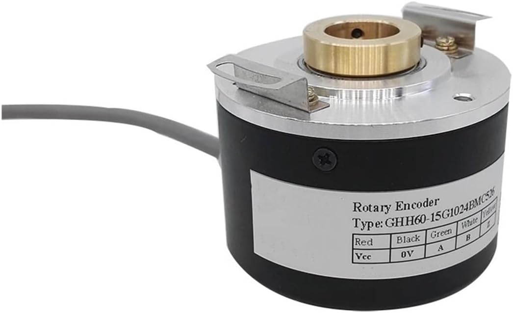 Hall Effect Sensor GHH60-15G1024BMC526 Hollow Shaft Encoder 15mm Aperture 1024ppr NPN Output 5-26Vdc(1024ppr)