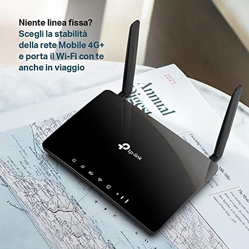 Archer MR550 Router 4G+ Cat6 300Mbps, Wi-Fi AC1200 Dual Band, Router 4g con Sim, MicroSIM, Porta LAN/WAN Gigabit, MU-MIMO, Senza Configurazione, Tecnologia  OneMesh - Router - Immagine 1