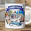 OrnamentallyYou Artistic Connecticut State Themes and Landmarks Mug #3