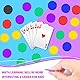 FGen 400 Pcs Kunststoff Pokerchips 6 Farben,Mini Poker Chips Spielsteine,Kleine Lernzähler,Bingo Blanko Chips Karte für Kinder Belohnung1,18 Zoll (A)