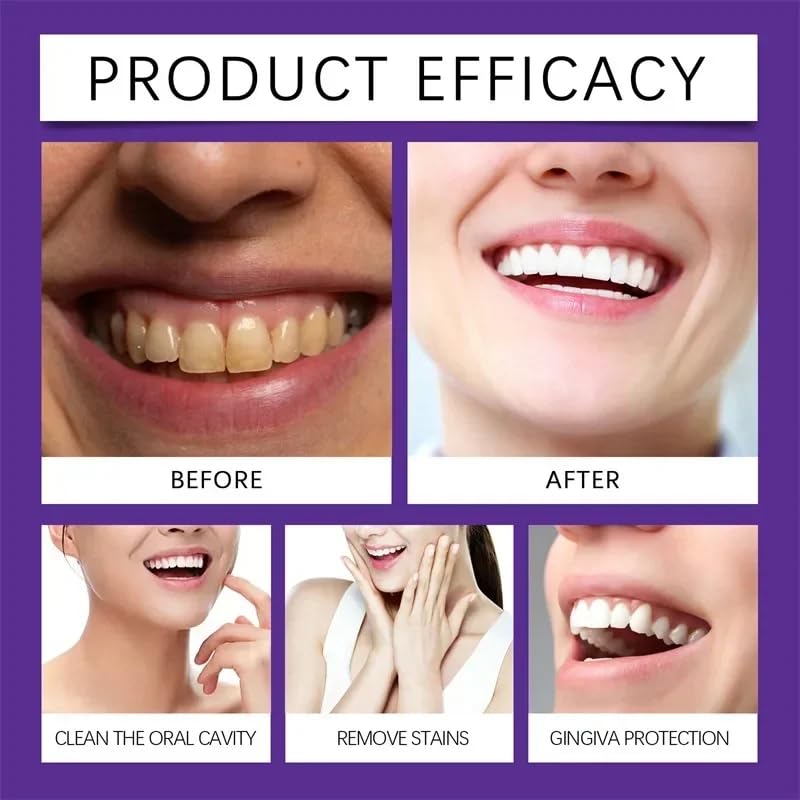 Image of 2-Pack Teeth Restoration Mineral Powder, Purple Dental Restoration Mineral Powder, Effective in Strengthening Teeth and Gums for Daily Use (50G)