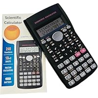 JS-82MS-A Handheld Multi-Function 2-Line Display Digital LCD Scientific Calculator School Secondary For Science Maths Stationary Calculater 240 Calculations Function
