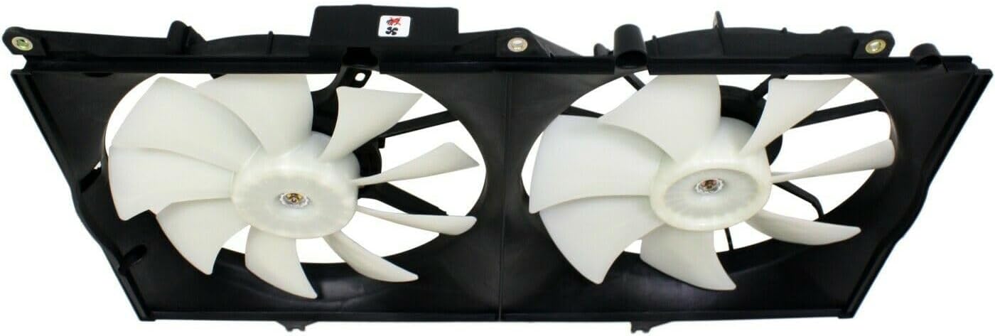 Dual Radiator Cooling Fan Blade Assembly Set for Lexus for ES300 3.0L 2002-2003,for Toyota for Camry 3.0L 2002-2006 & 3.3L 2004-2006 FA70217 620532