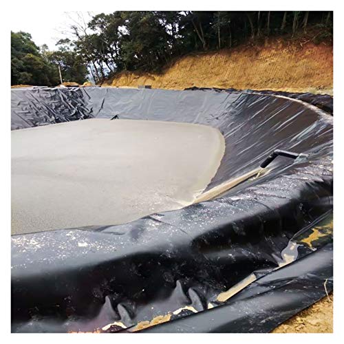 Flexible Fish Pond Liner 6x20m Durable Impermeable Membrane for Large Gardens and Pools Preformed Pond Liners for Fish Beds Black 0.3mm Thickness