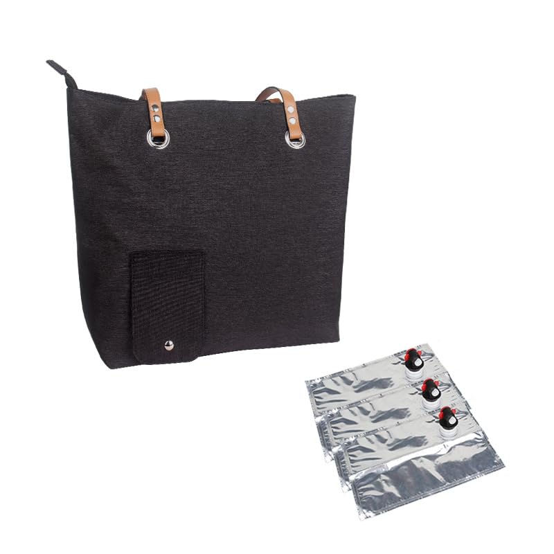 Elegante bolsa de vino aislante: diseño práctico para viajes de playa y camping, material que mantiene el frío, ligera y elegante bolsa de almacenamiento de vino