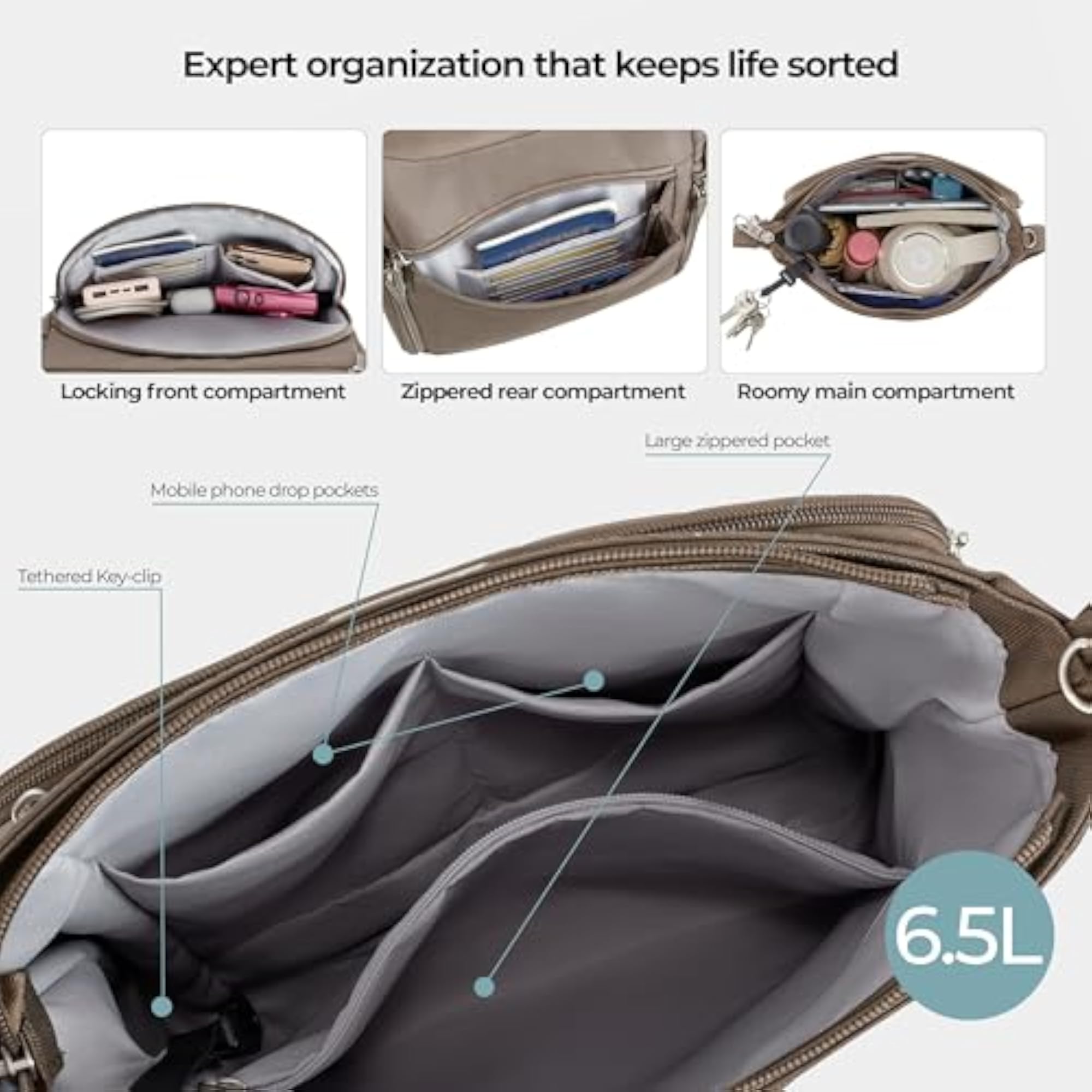 Classic Anti-Theft Crossbody Bag, Stylish Everyday Accessory