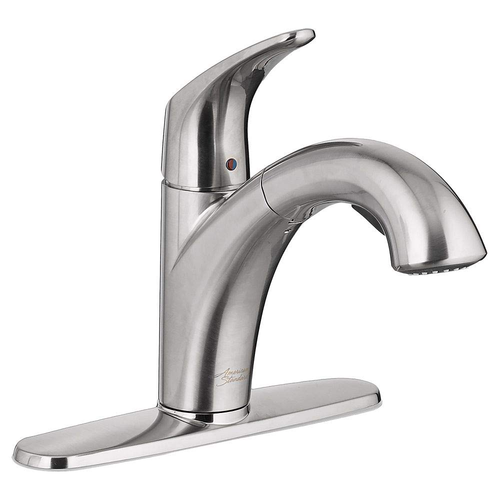 American Standard 7074100.075 Colony Pro Pull-Out Kitchen Faucet, Stainless Steel