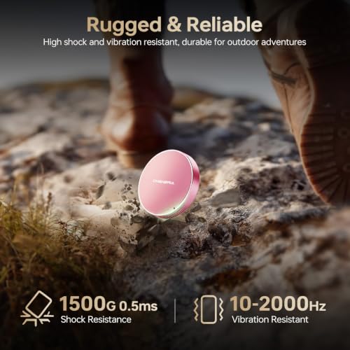 Image of DIGIERA 1TB Magnetic Portable SSD, External Solid State Drives with USB-C 3.2 Gen 2x2, Speed Up to 2000MB /s, Compact & Durable, Compatible with iPhone 15 /16 Series and Other USB-C Devices, Pink